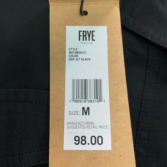 Frye Lightweight Button Up Western Rodeo Sheer Women’s Black Long Sleeve Medium - Picture 10 of 13